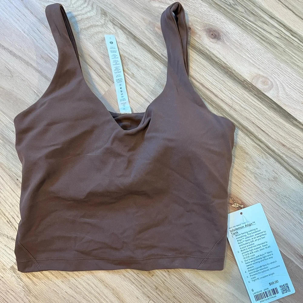 NWT - lululemon Align Tank - Java - Picture 2 of 2